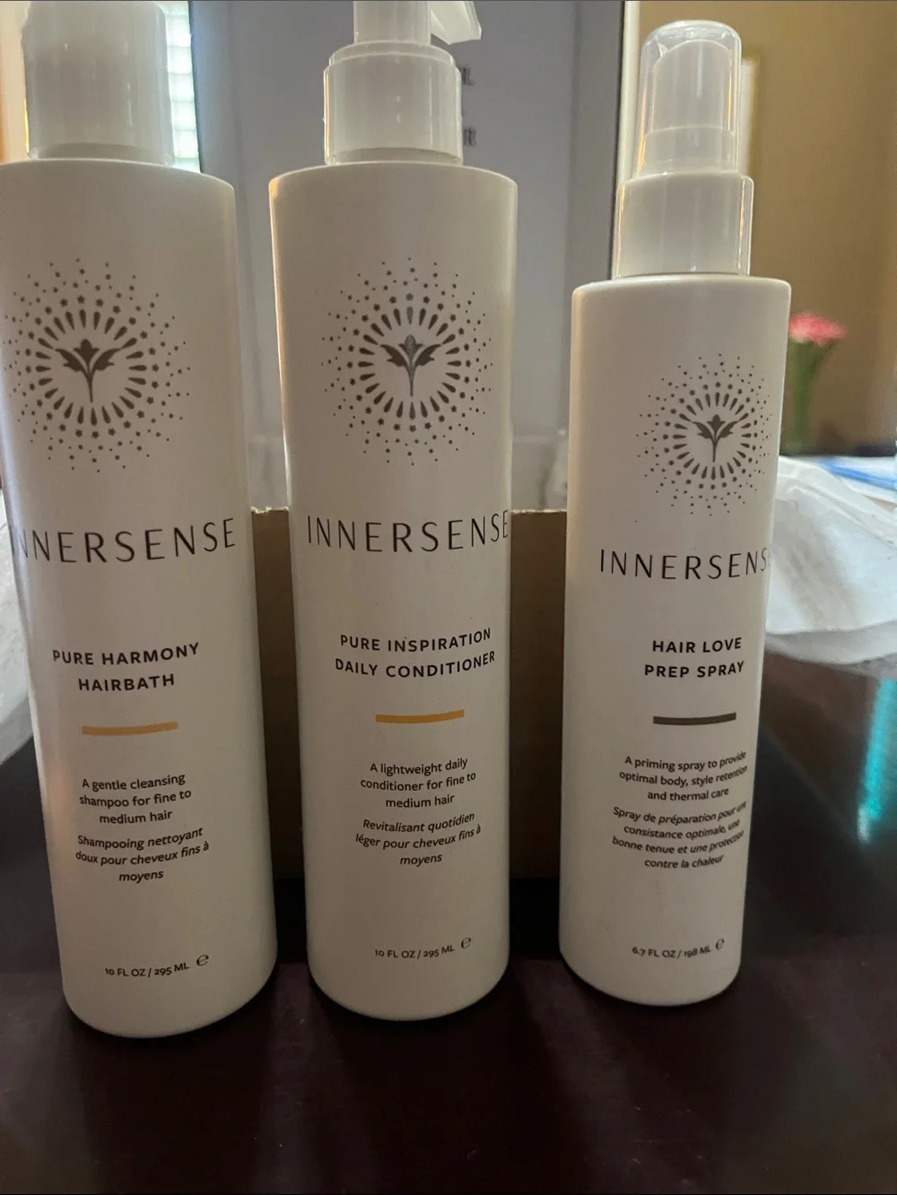 NWT- Innersense 3 step Haircare: Hairbath, Conditioner and Prep Spray